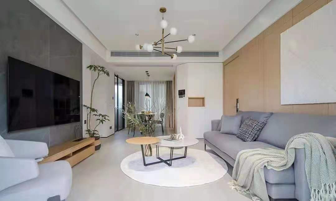 自然舒適的木飾面, 溫柔色調(diào)的軟裝，讓整個(gè)空間更具治愈感和親和力，加上生活的煙火氣，安靜而溫馨，平淡而簡單。 (7).jpg